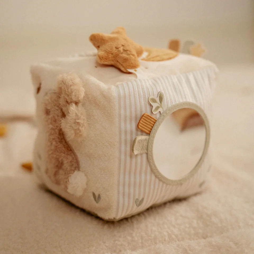 Little Dutch - Activiteitenkubus - Beige - Newborn Naturals