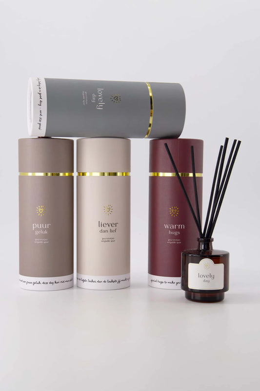 Zusss geurstokjes in koker lovely day grijsblauw