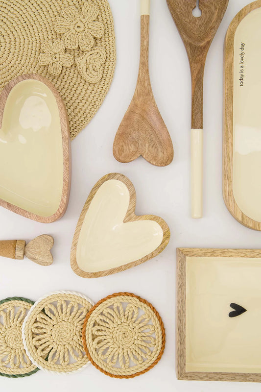 Zusss servethouder rechthoek hout