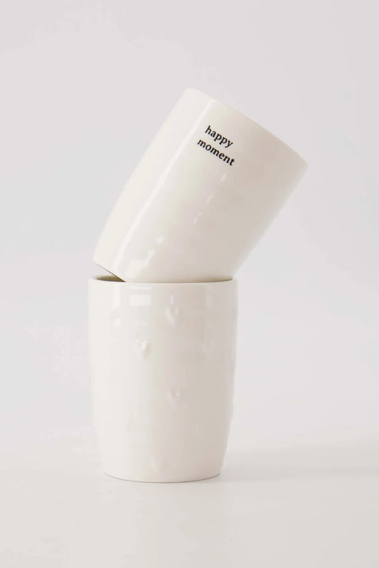 Zusss koffiemok hartjes wit