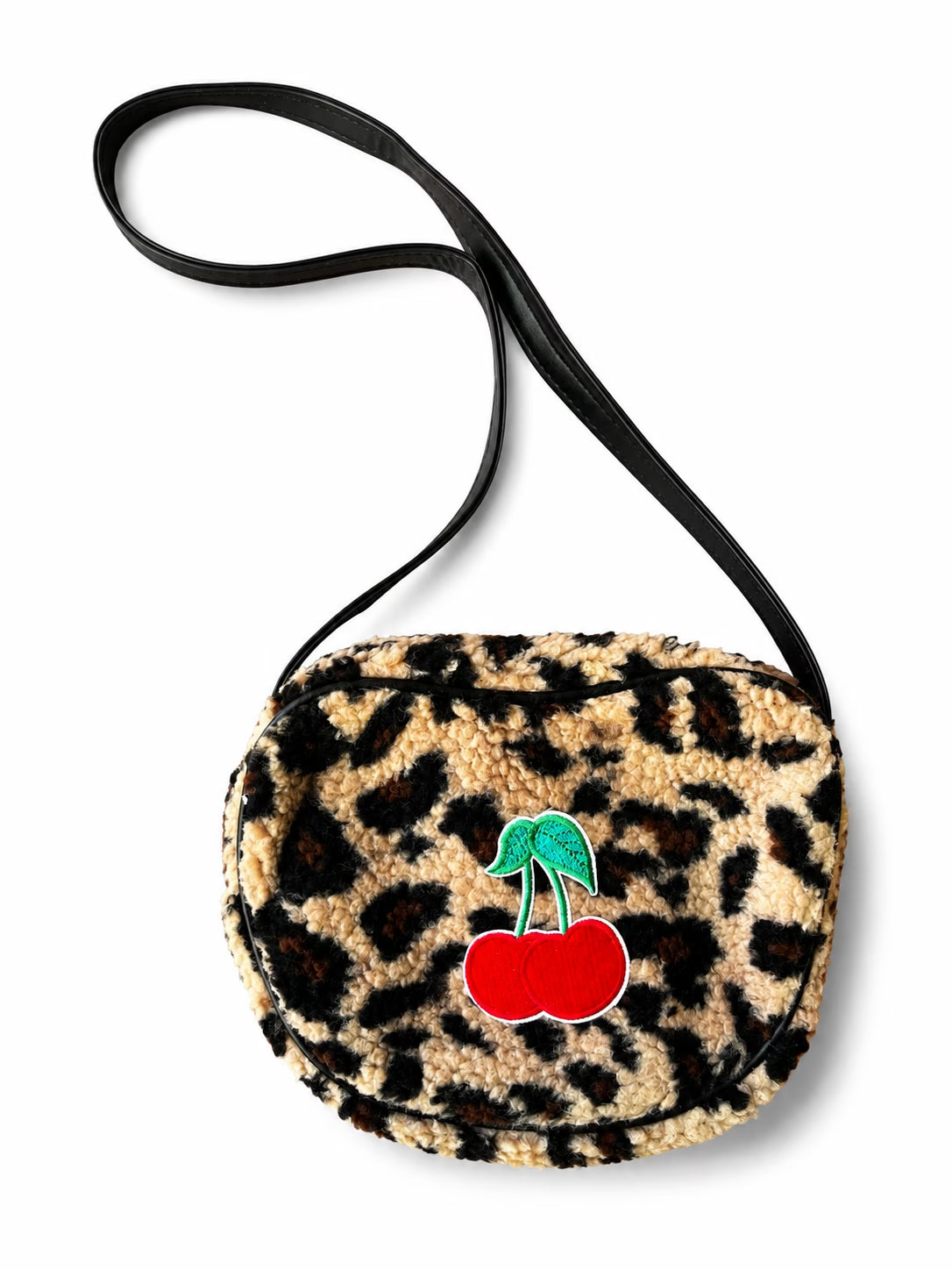 Colori Ribelle - Tasje leopard met kersje
