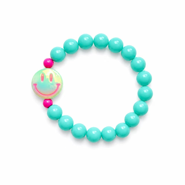 Colori Ribelle - Armband smiley mint