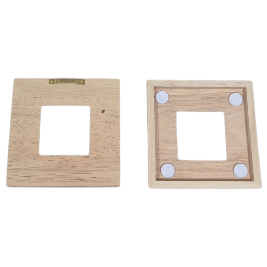 Wand tegelhouder hout 10x10