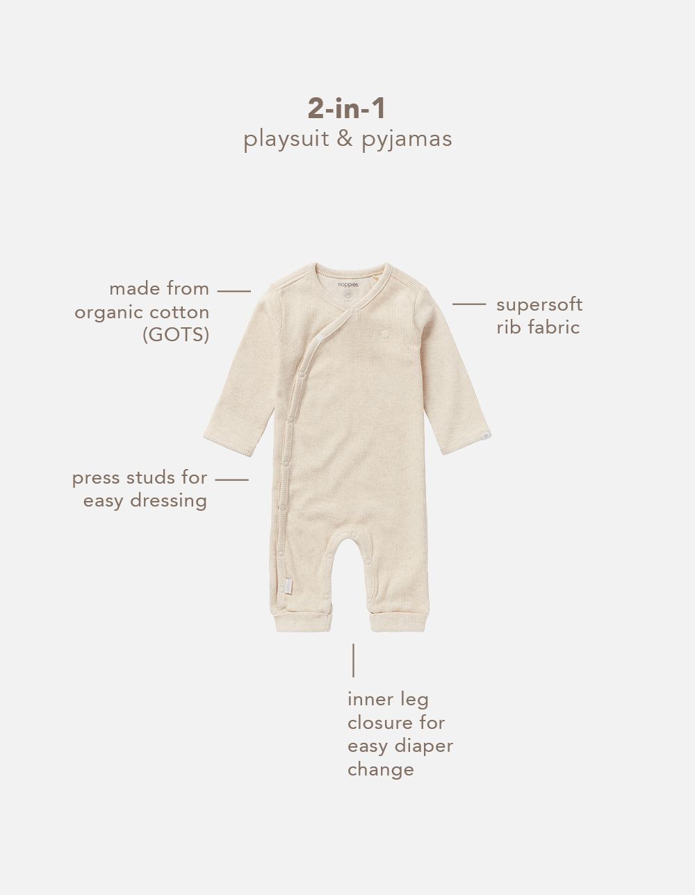 Noppies Baby Boxpak Nevis - Oatmeal