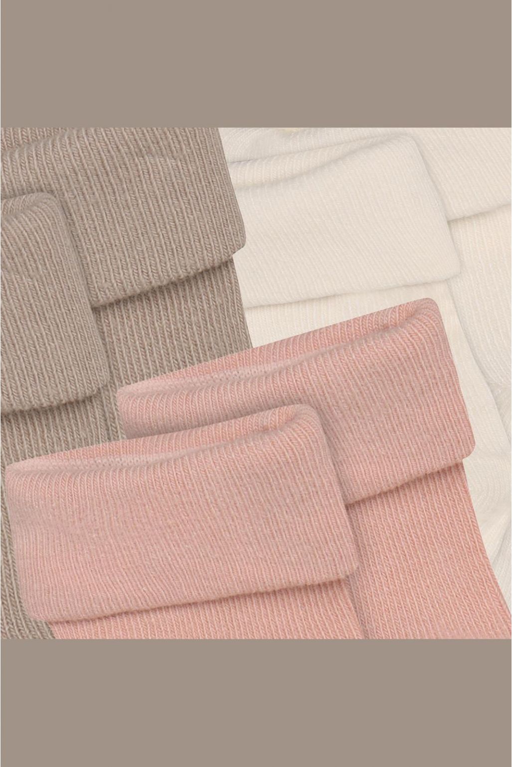 Noppies Baby Sokken (3 paar) - Rose Smoke