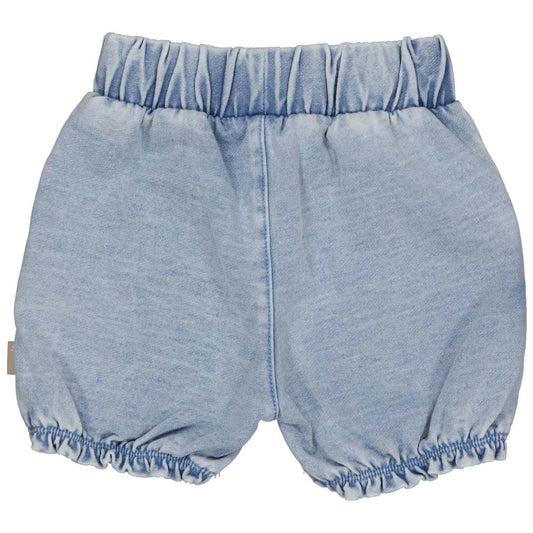 Bess - baby korte broek - bloomer jog denim - light blue