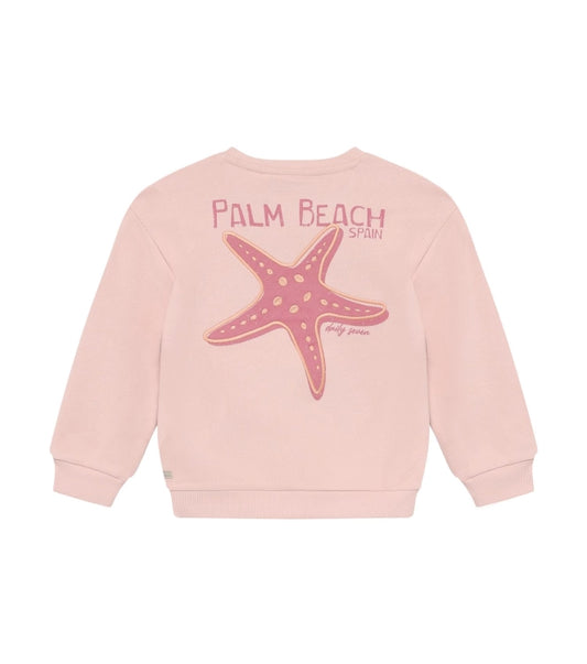 Daily7 - Sweater backprint - Silver pink