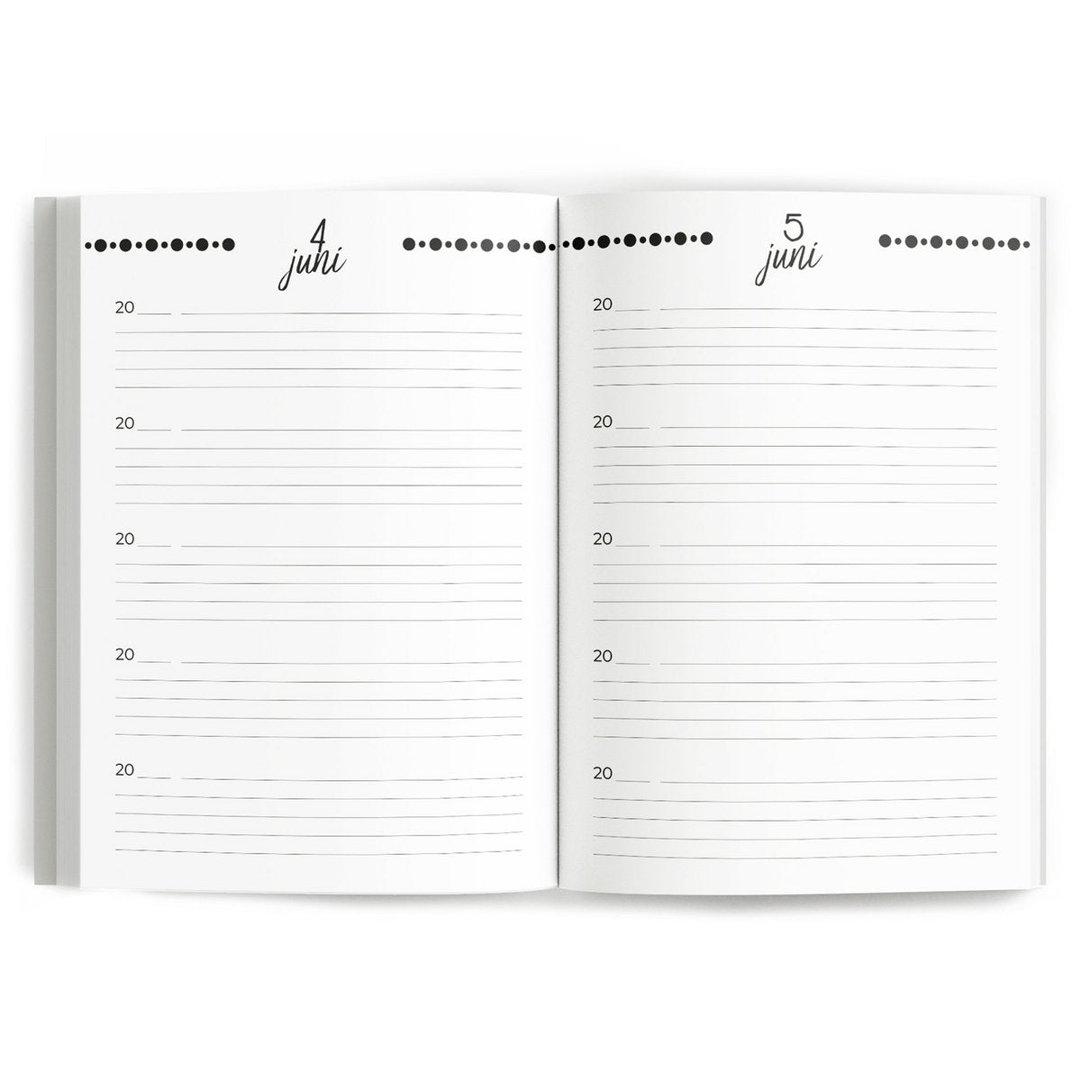 One Line A Day dagboek - Beige