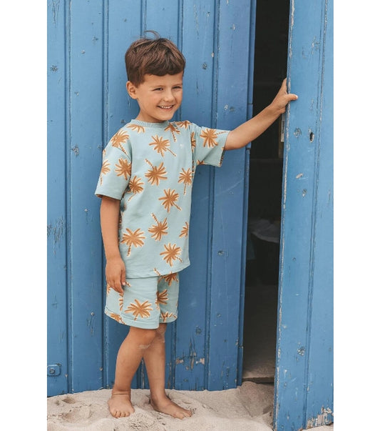 Your Wishes - Palms oversized tee - Ocean