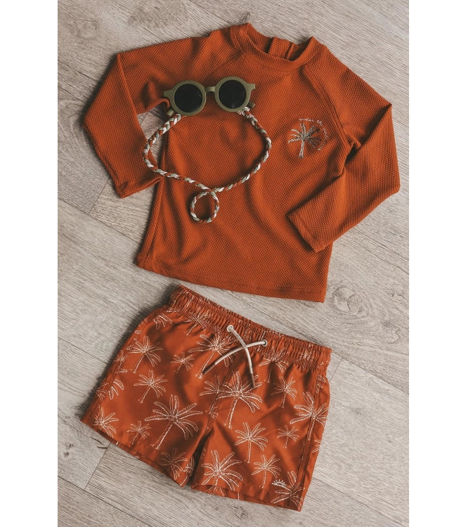 Solid | Swim Longsleeve | Bombay Brown