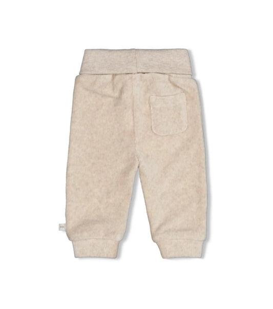 Feetje Broek velours rib - The Cuddle Company Taupe melange