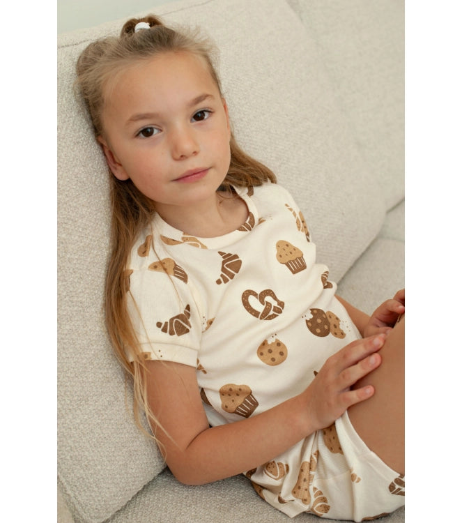 Feetje premium unisex shortama - Cosy Crumbs - zomer pyjama