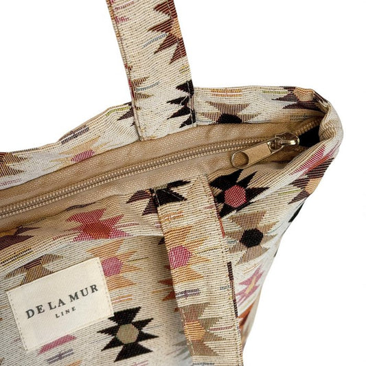 De la Mur - Tote Bag met rits ROYAL