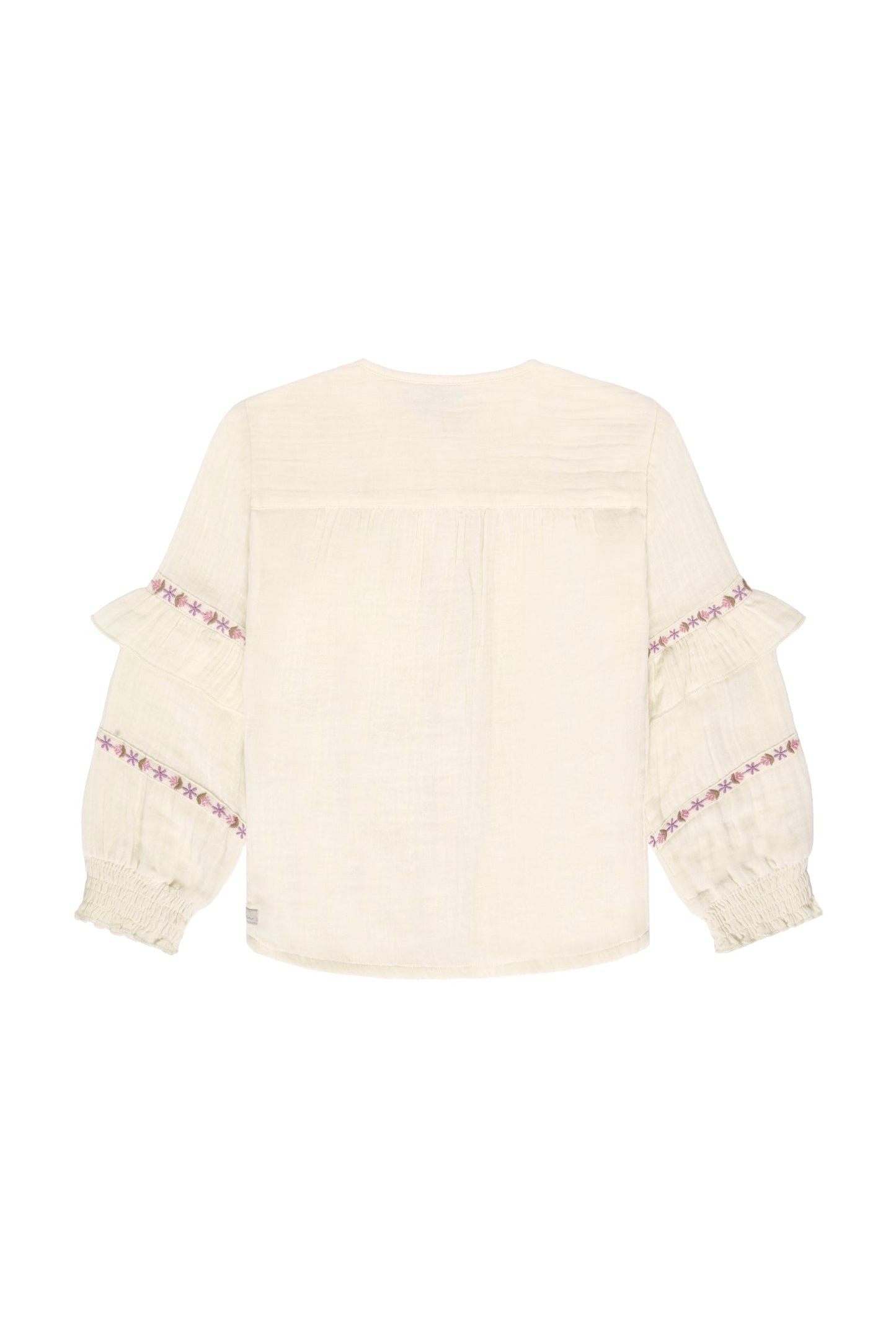Daily 7 Longsleeve - Mother of Pearl - blousje ruffle