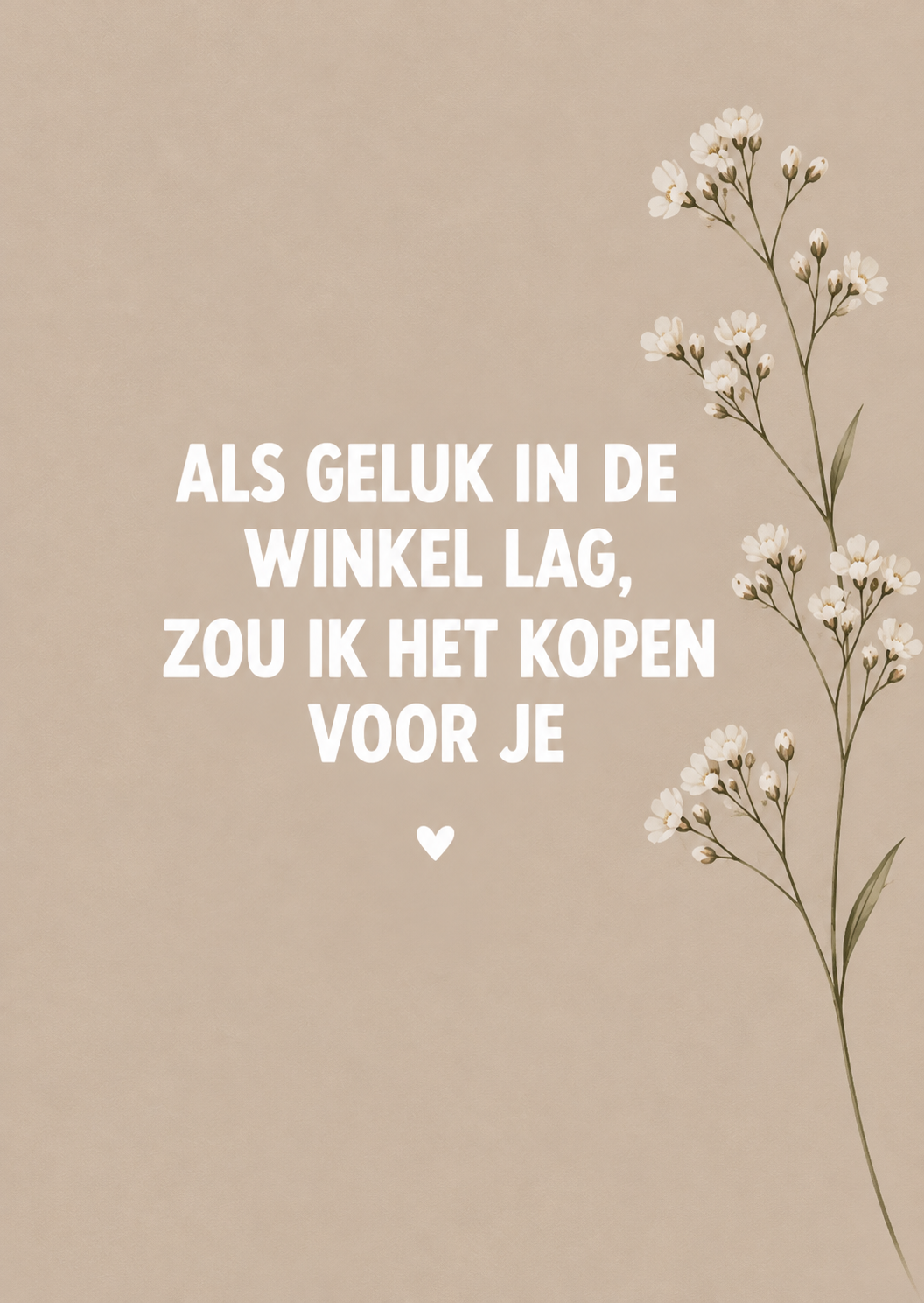 DOTS. Ansichtkaart – Als geluk in de winkel lag