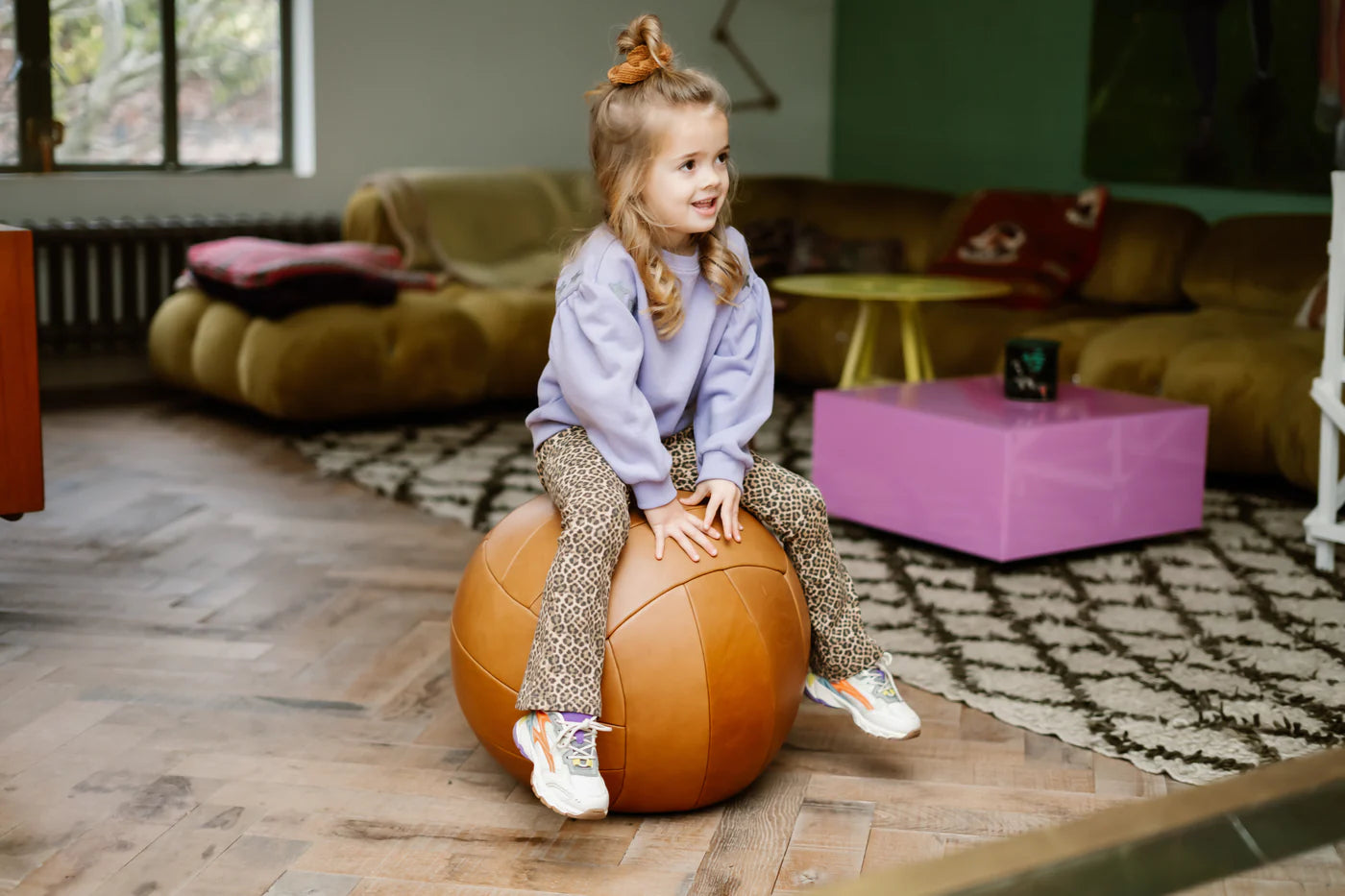 Daily 7 - Animal Flared Pants | Latte Sand