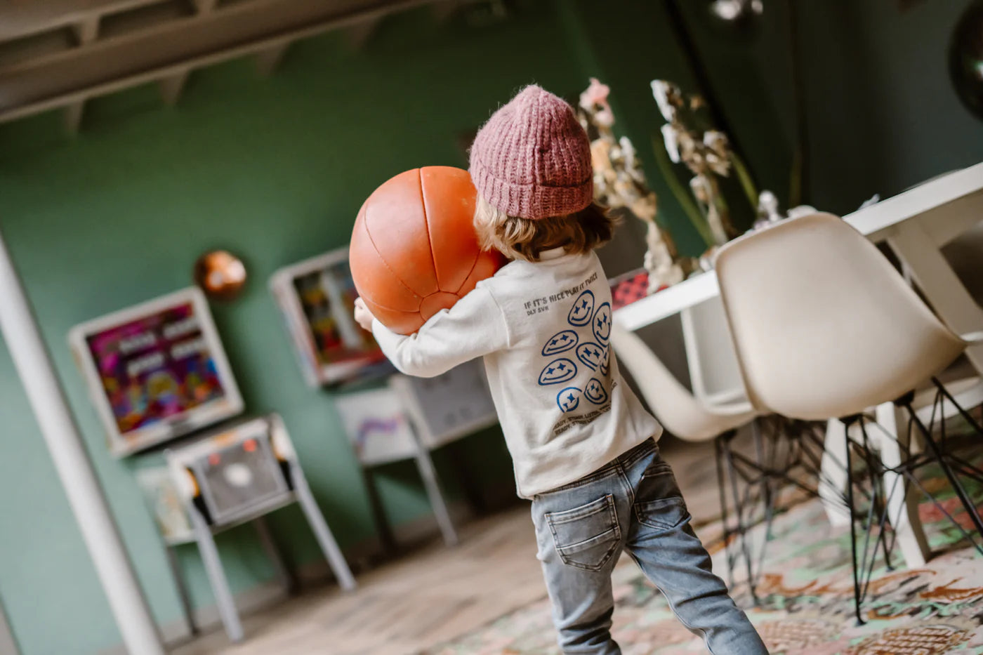 Daily 7 - T-shirt Longsleeve Backprint | Off White