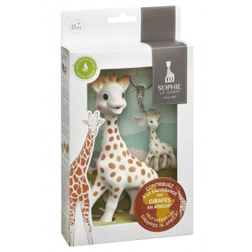Sophie de giraf + sleutelhanger Save the Giraffes set