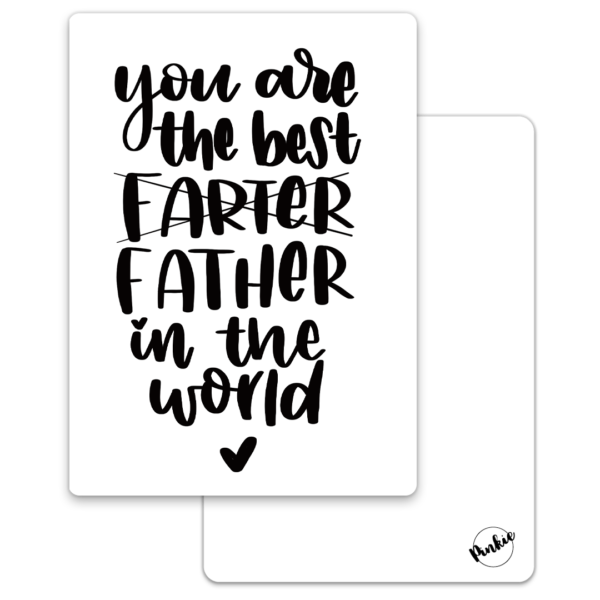 Pinkie Kaart “You are the best Farter in the world”