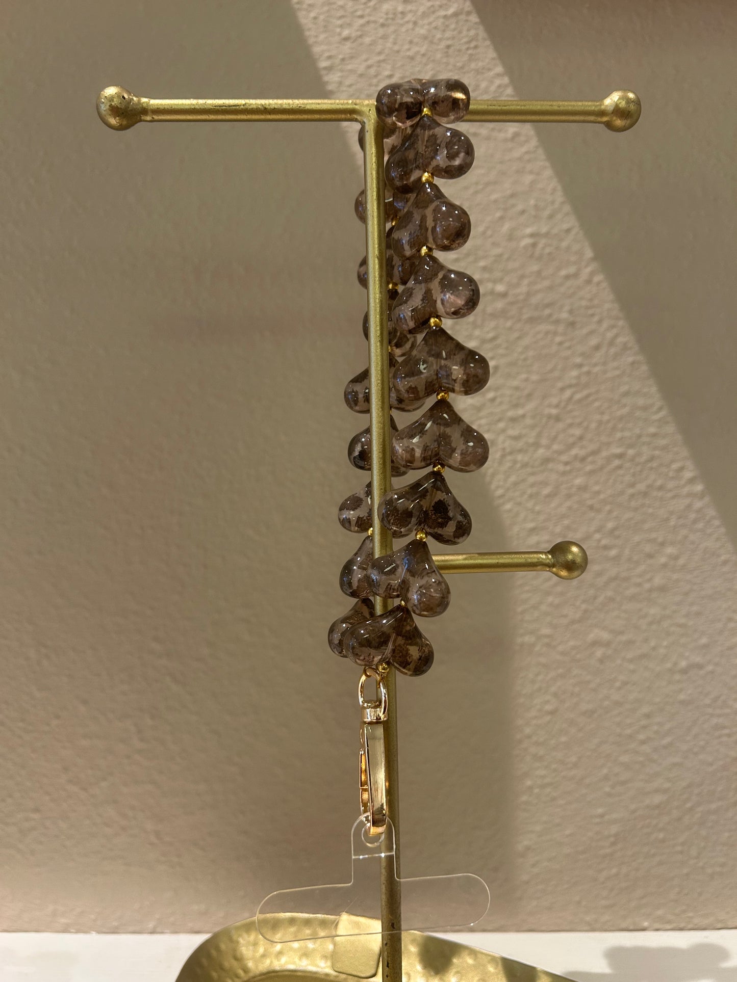 Universeel telefoonkoord hartjes panter