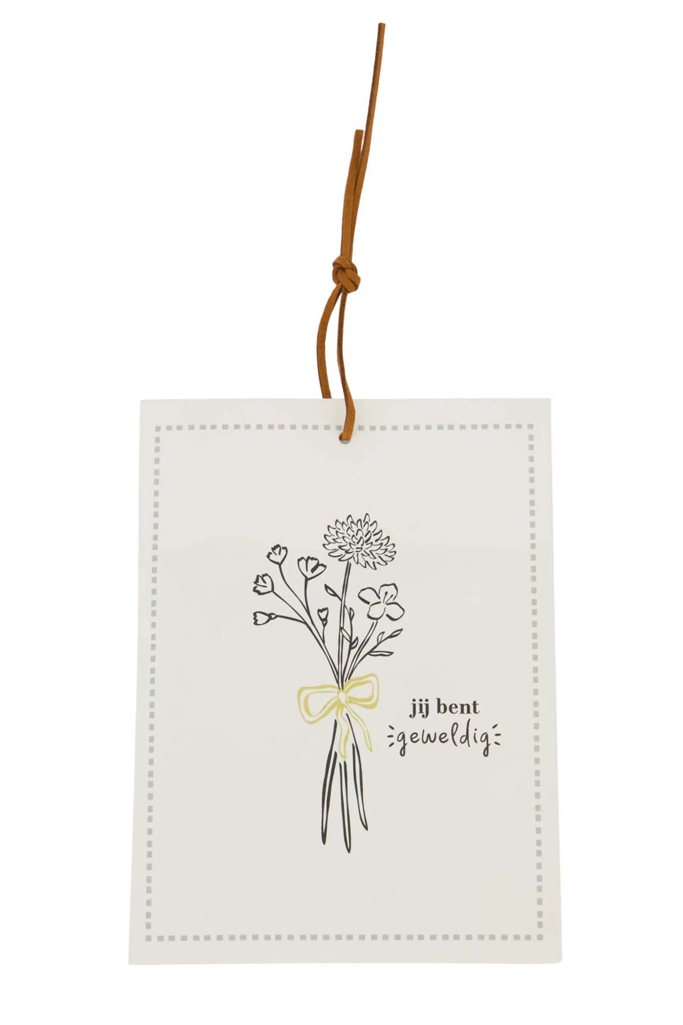 Zusss Geurzakje Jij Bent Geweldig Wit/Zwart/Goud