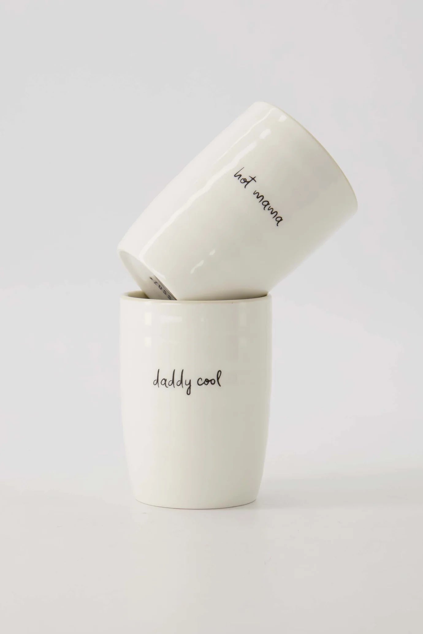 Zusss Koffiemok Daddy Cool Wit/Zand/Zwart