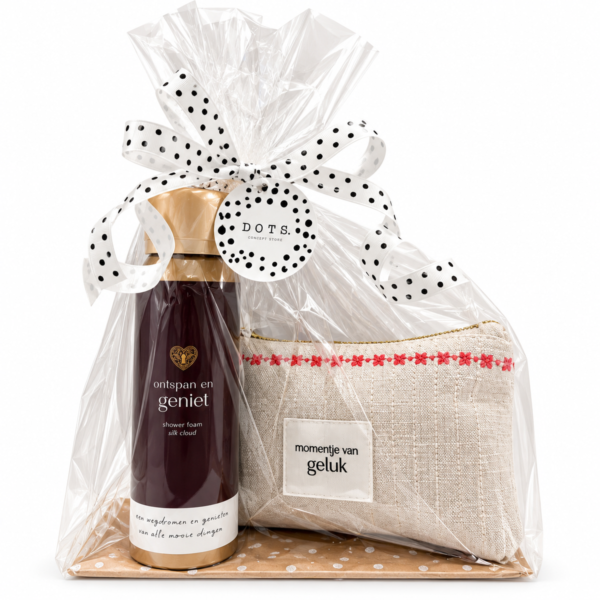 Zusss cadeaupakket met toilettas en showerfoam – momentje van geluk
