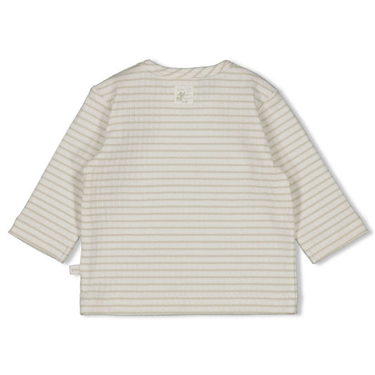 Feetje Longsleeve rib met streep - Elephant