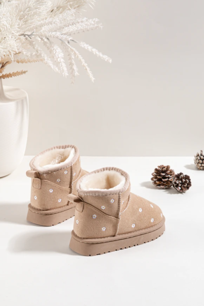 Daisy Boots - Beige - bloemetjes laarzen - flower