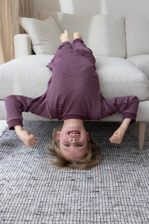 Feetje w24 Pyjama wafel - Autumn Special Wijn melange 305575 vanaf 140