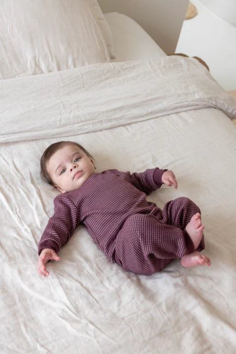 Feetje w24 Pyjama wafel - Autumn Special Wijn melange 305575 vanaf maat 92