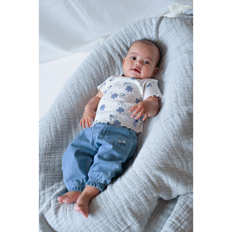 Feetje T-shirt rib AOP - Summer Denims