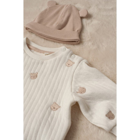 Feetje Sweater AO embroidery - Honey Bear