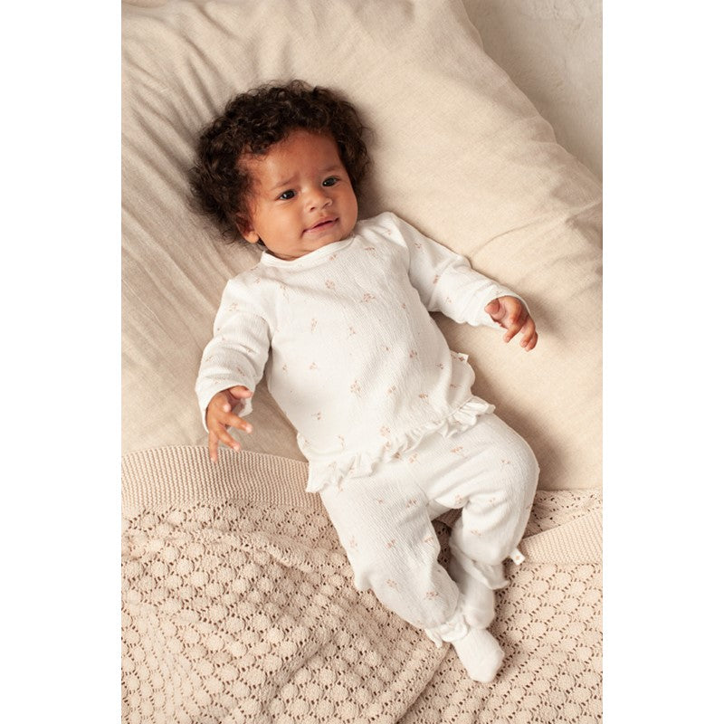 Feetje Longsleeve ruches crinkle AOP - Delicate Flower