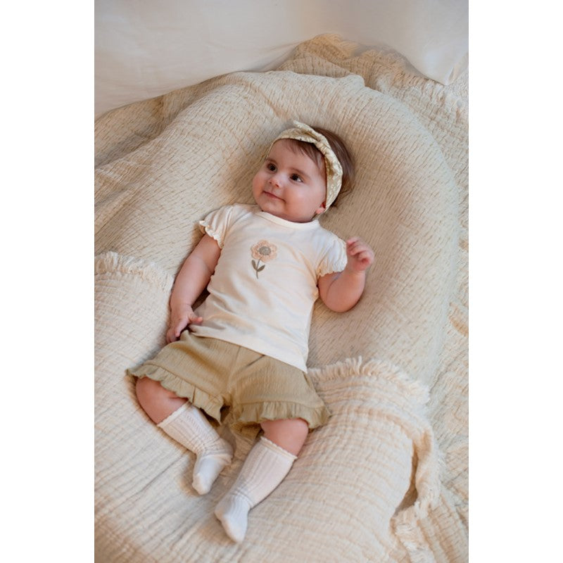 Feetje Short crinkle ruches AOP - Let Your Dreams Blossom