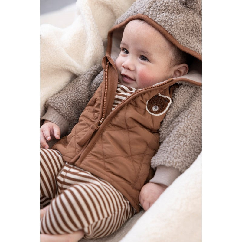 Feetje teddy jas bruin