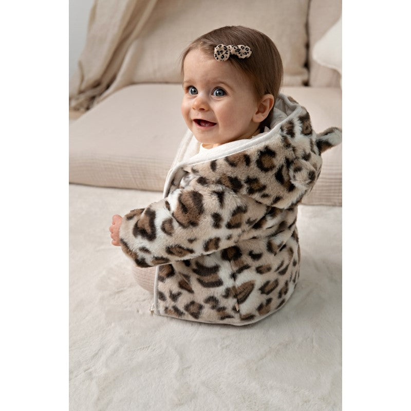 Feetje Fake fur jasje met capuchon - Dress to Impress - panter