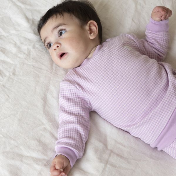 Feetje wafelpyjama lila