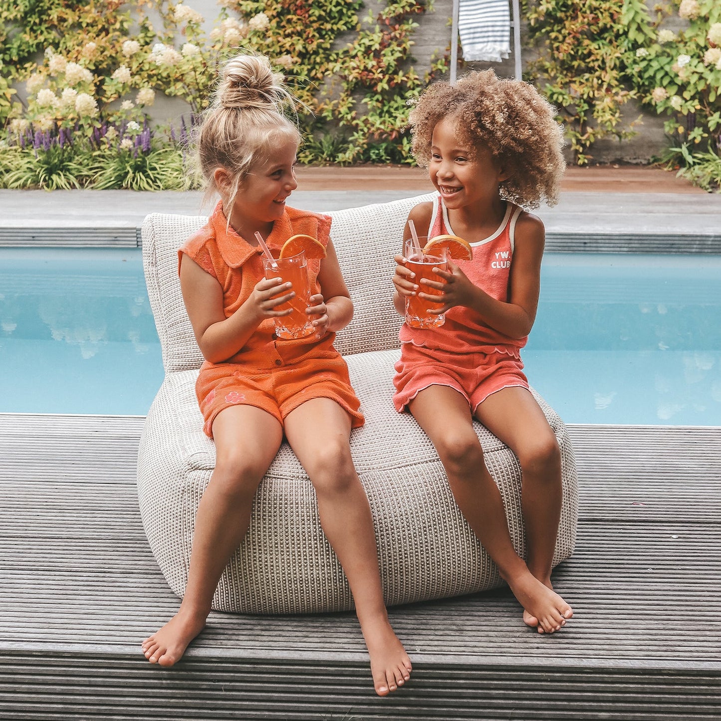 Your Wishes Flower Terry | Shorts | Coral