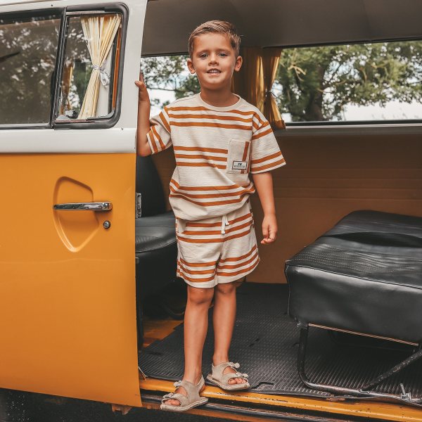 Your Wishes Triad Stripe – Bermuda Shorts – Multicolor