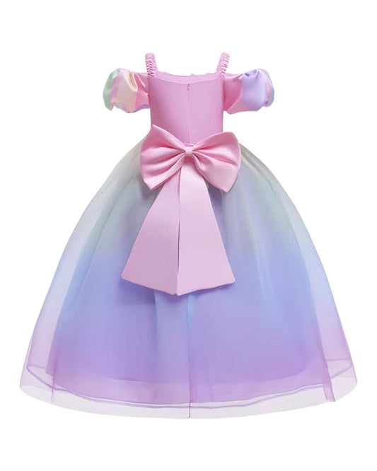 Regenboog baljurk - luxe verkleedjurk