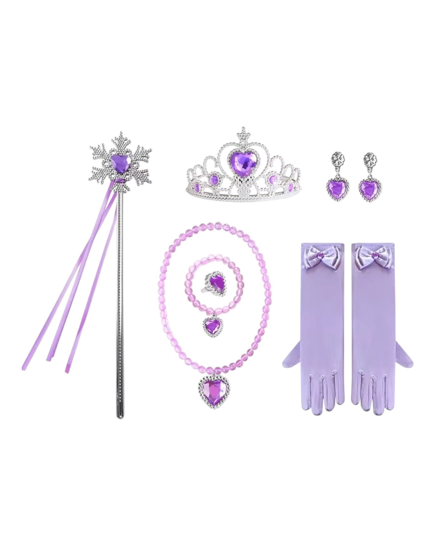 Prinsessen accessoires paars