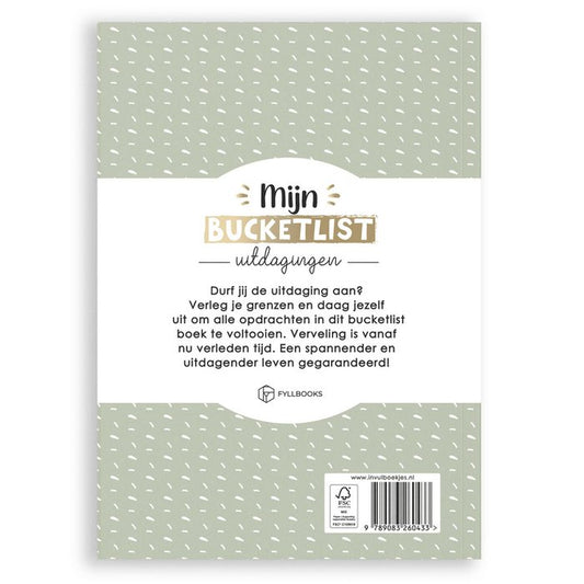 Bucketlist boek - Mijn bucketlist uitdagingen