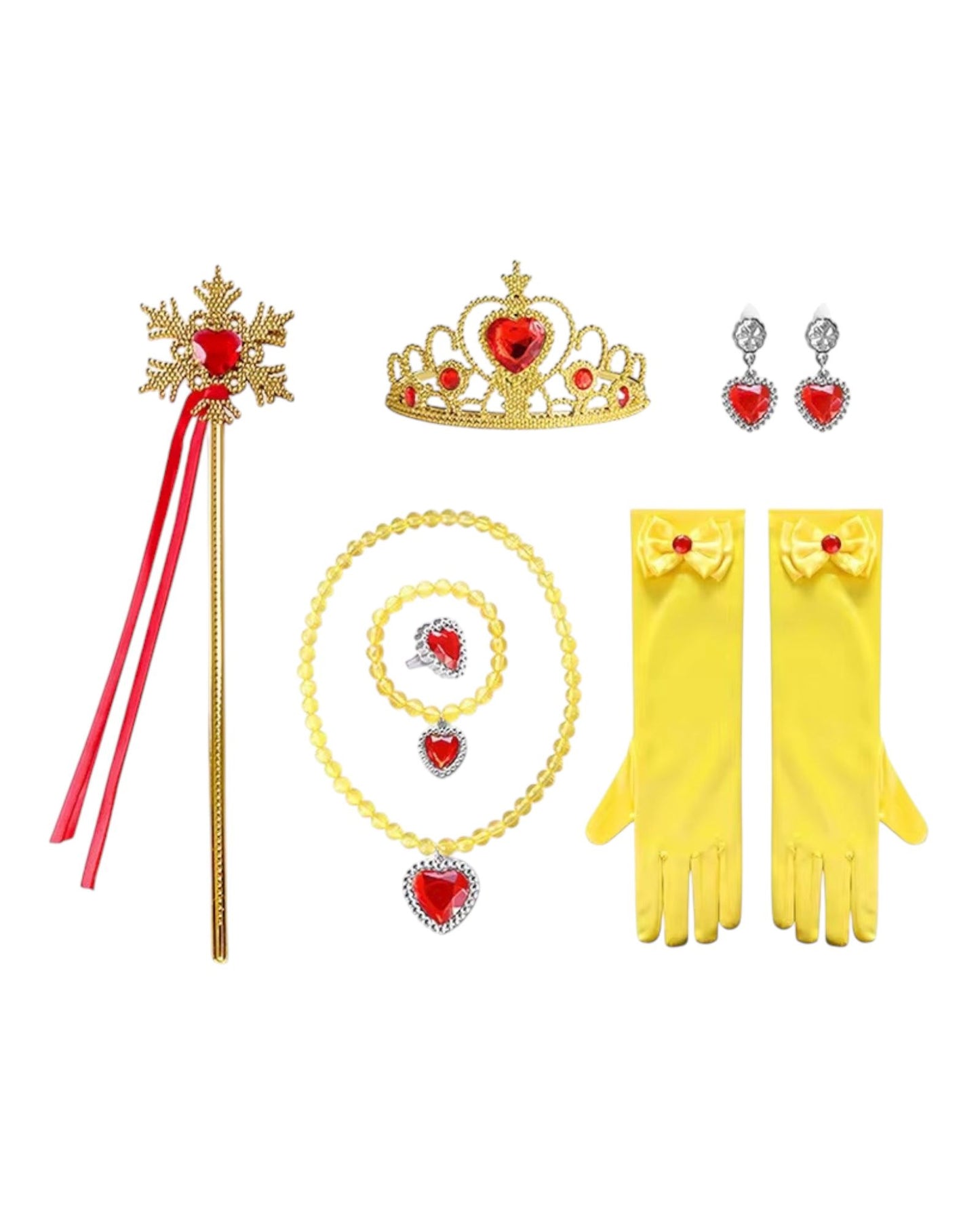 Prinsessen accessoires geel