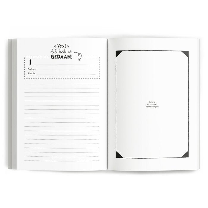 Bucketlist boek - Mijn bucketlist uitdagingen