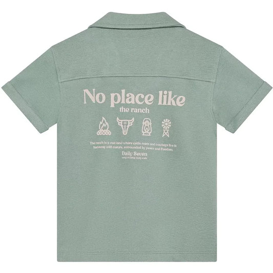 Daily7 - Overhemd/Polo Backprint - Green milieu