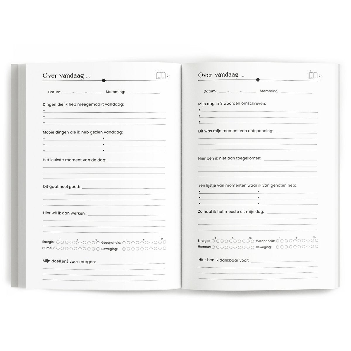 Een moment per dag dagboek - Roestroze