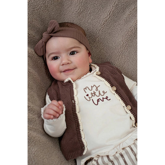 Feetje Longsleeve ruches - My Little Love Offwhite