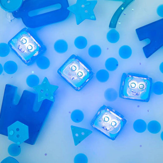 Glo Pals light up cubes Blair blauw