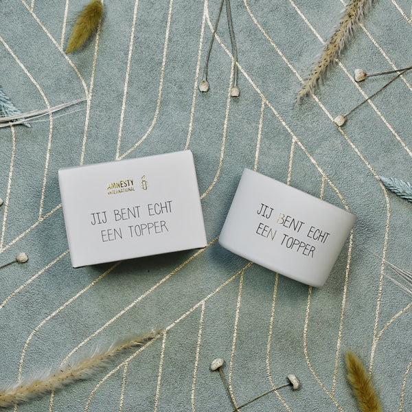 Sojakaars My Flame - Jij bent echt een topper - Fresh Cotton